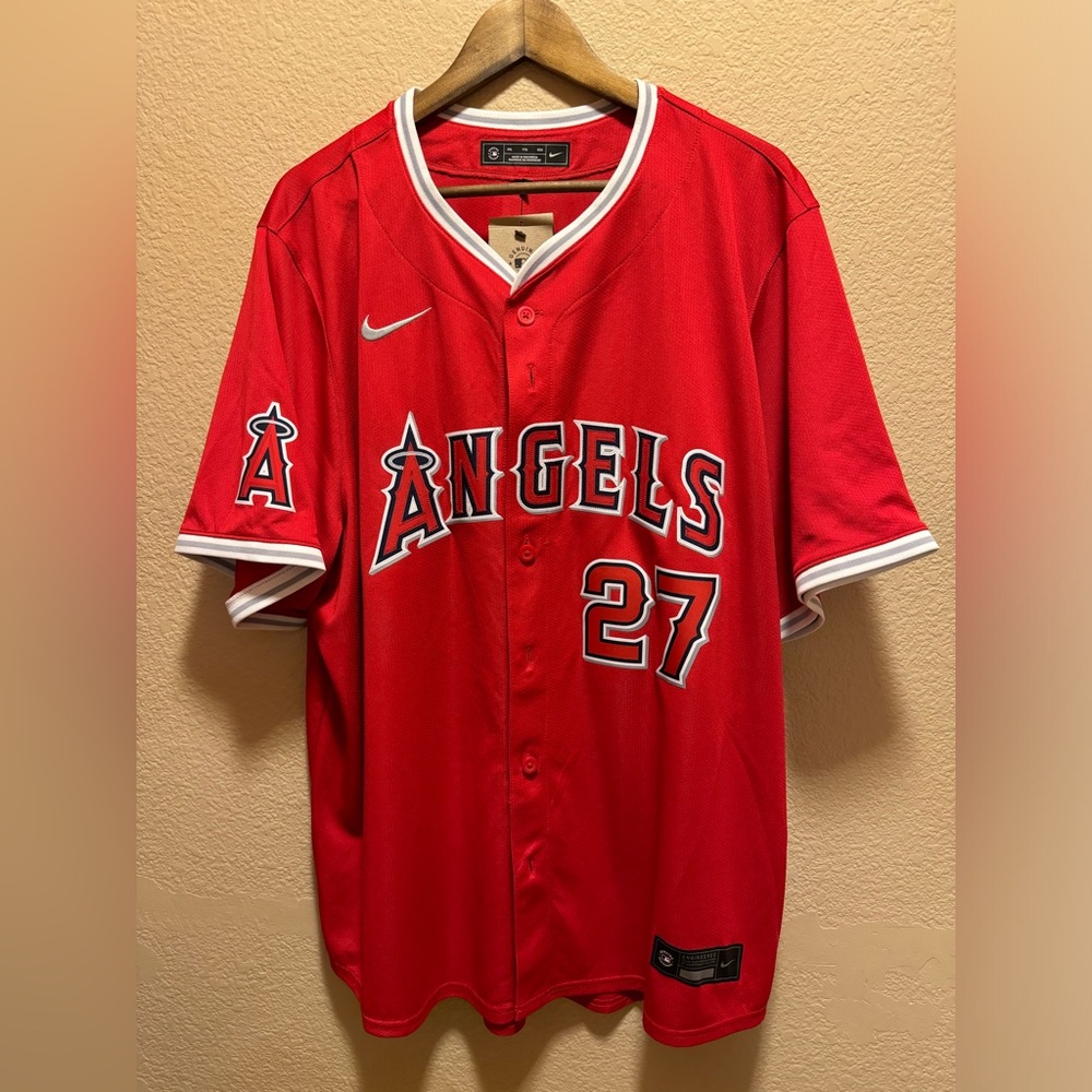 New Authentic Nike Los Angeles Angels Mike Trout Jersey Size XL - Picture 14 of 15